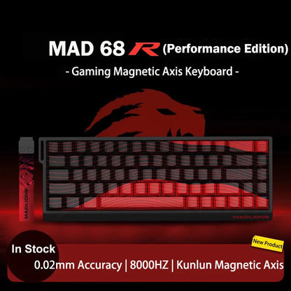 Madlions MAD 60/68 PRO Magnetic Switch Gaming Keyboard E-sport Custom Mechanical Aluminum Keyboard Ergonomics Accessories