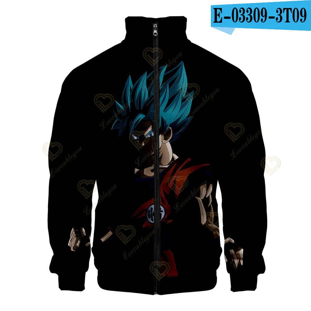 Dragon Ball 3D Print Zipper Hoodie Cool Fashion Men/Women/Kids Long Sleeve Hoodies Sweatshirt Casual Cosplay Jacket Clothes