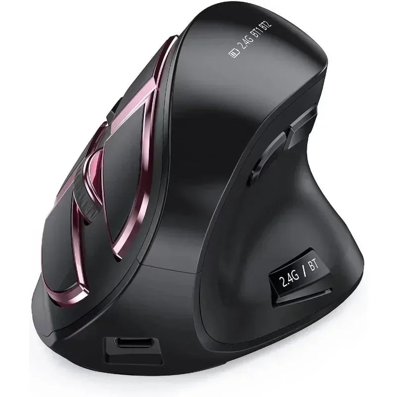 Original IHOYI Bluetooth Vertical Mouse Wireless USB2.4 the third Mock Examination Charging Human Laptop Desktop Mouse Mute