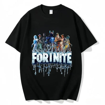 Fortnite majica s okruglim izrezom, uniseks za odrasle, gaming plesna moda, nova, od čistog pamuka, kratkih rukava, savršena za ležerno nošenje i odmor