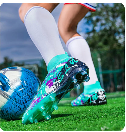 Brand Fashion Football Sneakers for Men Women Professional Field Boot Big Size 46 Long Spikes Soccer Cleats Men botas de futbol