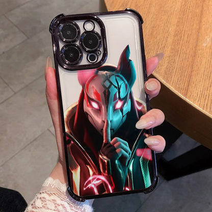 Anime Fortnite -peliteemainen suojakuori Xiaomi Redmi A7 15 A3 15C 14C K50 A1 Note 15 14 13 12 12s Pro Plus 4G 5G -puhelimille, putoamissuojaus