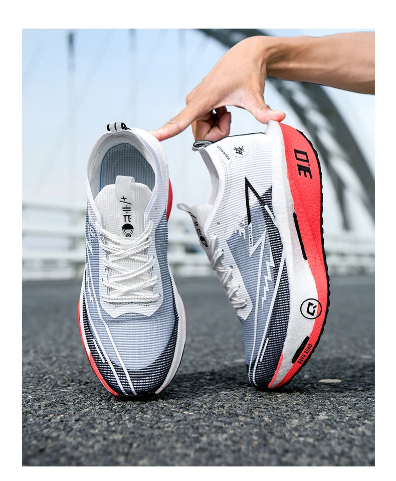 Running Shoes Speciality Carbon Board Marathon Men Sports Breathable Lightweight Women's Comfortable Athletic Nonskid Sneakers