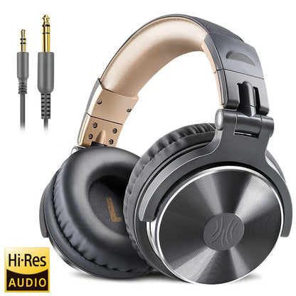 Oneodio Professional DJ Headphones Over Ear Studio Monitor Headset With Microphone HIFI Wired Bass Gaming Headset For Phone