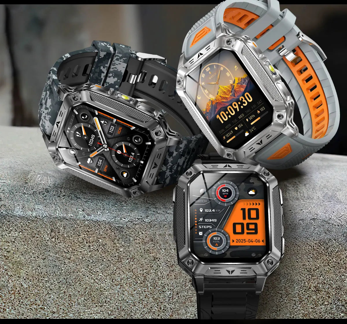 2026 TANK New 1400mAh Military GPS Smart Watch Men 2.01" AMOLED Screen 10ATM Waterproof Clock SOS Call Flashlight Smartwatch iOS