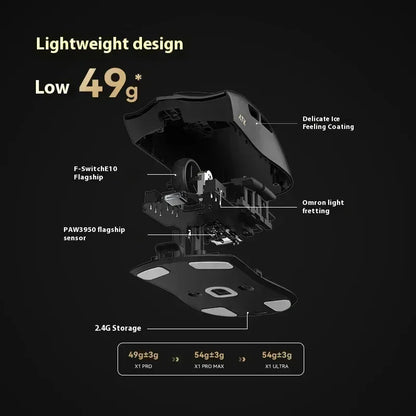 ATK Blazing Sky X1/X1V2 Mouse Gamer Wireless 8K Low Latency Lightweight FPS Liekong E-sports Gaming Mouse Custom Pc Accessories