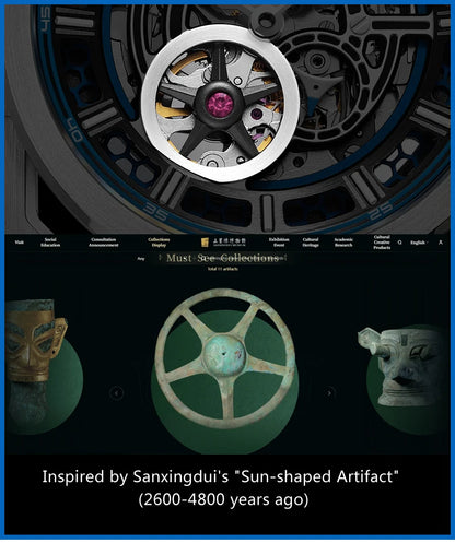 Yelang V1216 Men Watch Luxury Brand Watch 42mm Hollow Dial Japan MIYOTA 8N40 Automatic Movement 100M Waterproof Watch Luminous