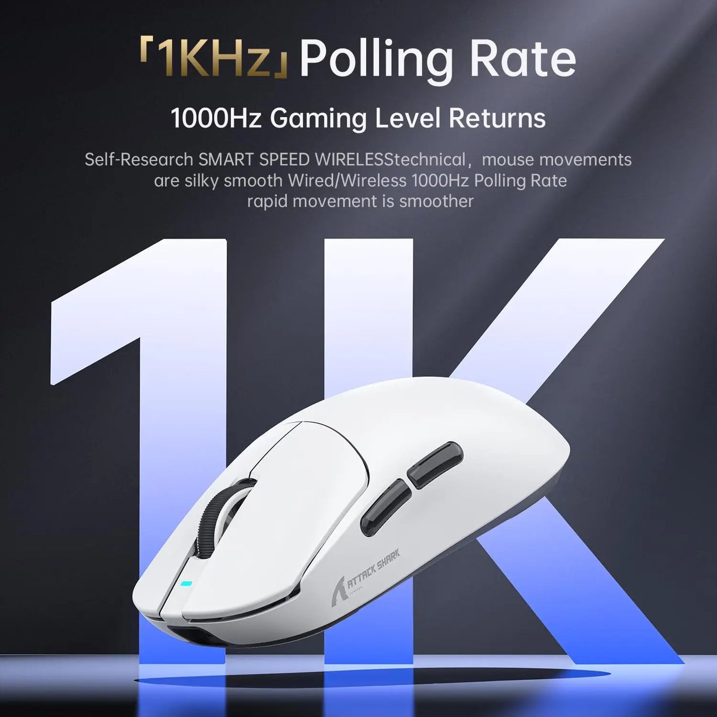 ATTACK SHARK X8 SE 55g Superlight Wireless Gaming Mouse, BK52820 Tri-Mode Mouse, 25000DPI, 500mAh Battery, 5 Programmable Buttons