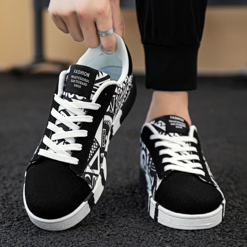 YRZL Παπούτσια Skateboard Ανδρικά Canvas Sneakers Casual Αναπνέοντα Παπούτσια Περπατήματος Ελαφριά Επίπεδα Παπούτσια για Άνδρες Street Trend Αθλητικό Παπούτσι