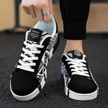 YRZL Παπούτσια Skateboard Ανδρικά Canvas Sneakers Casual Αναπνέοντα Παπούτσια Περπατήματος Ελαφριά Επίπεδα Παπούτσια για Άνδρες Street Trend Αθλητικό Παπούτσι