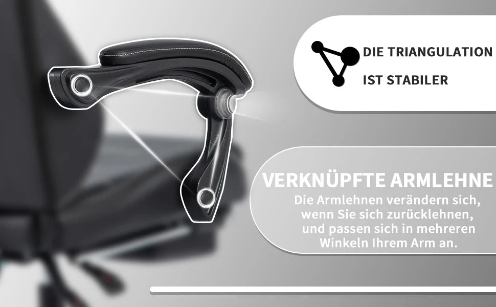 WOTSTA Gaming Stuhl Ergonomisch Gaming Chair Bürostuhl mit Fußstütze Racing Computerstuhl Höhenverstellbar Gepolstert Computerst