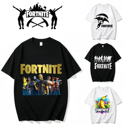 Fortnite majica s okruglim izrezom, uniseks za odrasle, gaming plesna moda, nova, od čistog pamuka, kratkih rukava, savršena za ležerno nošenje i odmor