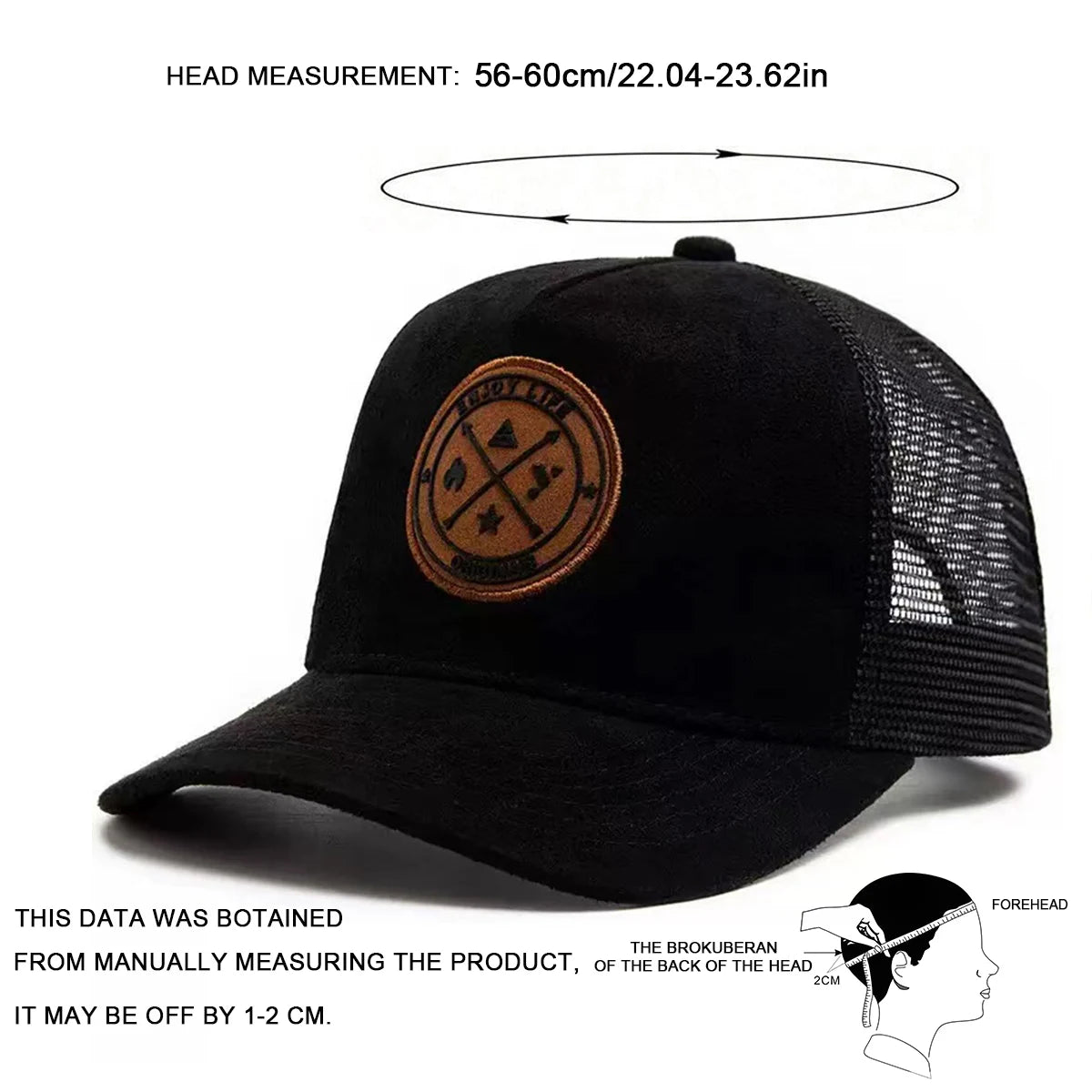 Unisex ENJOY LIFE Label Baseball Net Caps Spring and Summer Outdoor Adjustable Casual Hats Sunscreen Hat Sports Cap