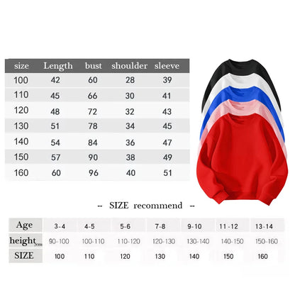 Fortnites Series Kids Sweatshirts Trendy Boys Girl Long Sleeves Pullover Tops Autumn Winter Cartoon Child Clothes Birthday Gifts