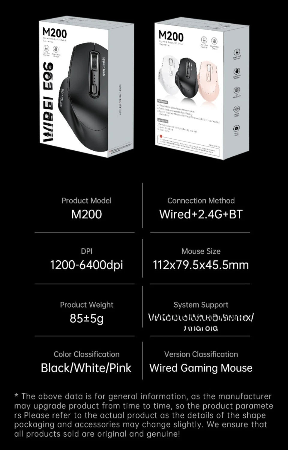 Žična USB miška z RGB-osvetlitvijo, tiha, ergonomska, z nastavljivim DPI, za namizni računalnik, prenosnik, PC, pisarno, gaming, dom in vsakodnevno delo