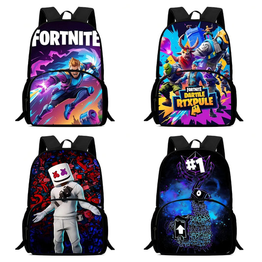 Klassischer Fortnite-Kinderrucksack für Jungen und Mädchen, Schulrucksack mit großem Fassungsvermögen, langlebiger Rucksack für Camping, Schüler und Geburtstagsgeschenk für Kinder