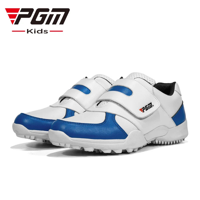 PGM Barn Flickor Pojkar Golfskor Halkfria Läder Utomhus Barnsneakers Sportskor XZ054