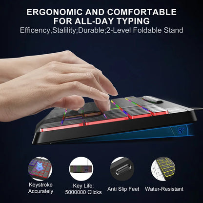 New Wired Light Backlit RGB Mute Keyboard Desktop Notebook Home Business For Office Ultra Thin USB office home