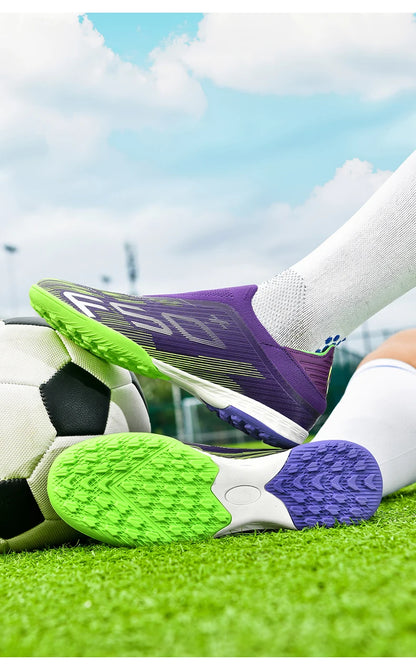 New Men's Football Boots Turf Comfortable Cleats Futsal Non Slip Soccer Shoes Sport Ultralight Fg Grass Indoor Adult Non-Slip