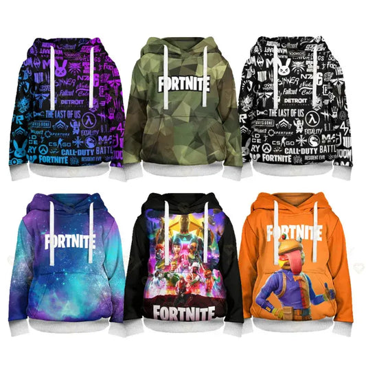 Dječja cosplay majica s kapuljačom Fortnite Boys Cool Heroes s crtanim motivom, odjeća za djecu, proljetno-jesenski dječji kaput, jakna s kapuljačom za djecu