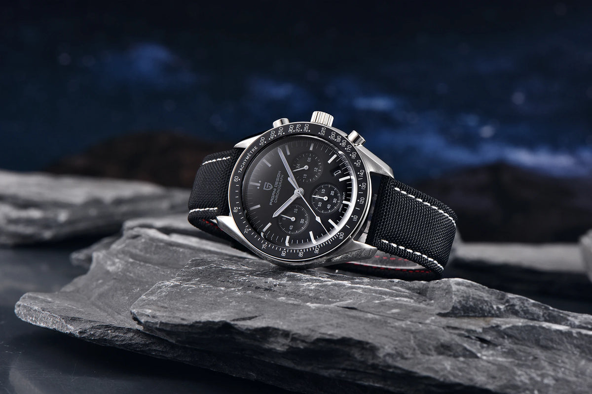 PAGANI DESIGN Nouvelle CK2988 Moon Watches Montre rétro de luxe à quartz pour homme Verre saphir Chronographe de vitesse Montre-bracelet pour homme