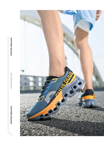 Pánské běžecké boty do terénu s tlumením, protiskluzové pro jogging, prodyšná síťovina, luxusní outdoorové párové tréninkové závodní tenisky
