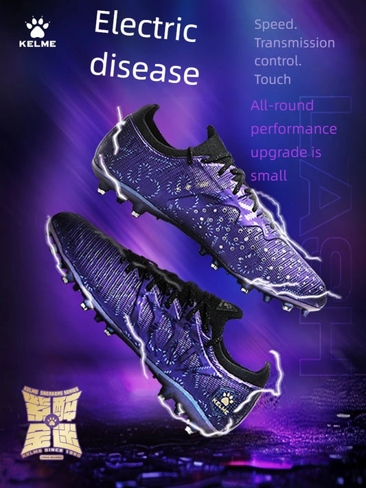 KELME Adult Football Shoes Men's Football Boots Blast 3.0 Short Spikes MG Professional Match Training Athletic Shoes Breathable.