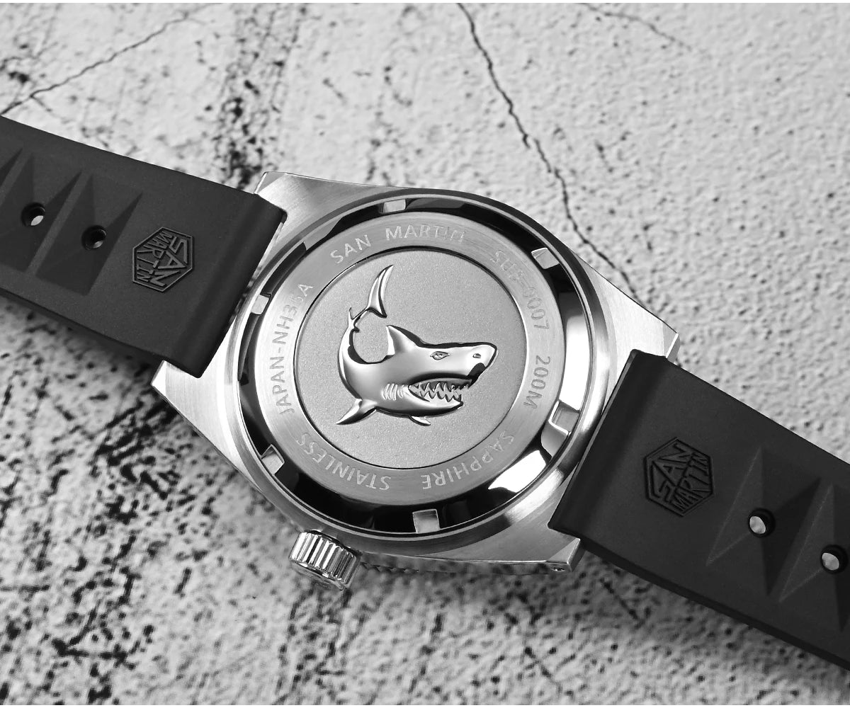 San Martin Official 40mm 62mas V3 Diver Watch For Men Kanagawa Surfing Dial NH35 Automatic Mechanical 20Bar Rubber Strap SN0007