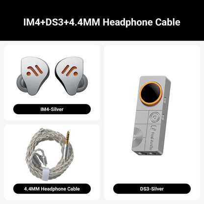 Fosi Audio IM4 HiFi Wired Earphones Open-Back Dynamic Driver IEM Headphones for Music Monitoring, Gaming & Professional Audio