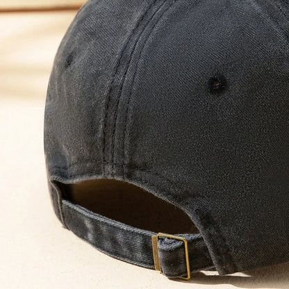 FOCUS Baseballkappe aus gewaschener Baumwolle mit Aufdruck, verstellbar, im klassischen Stil, Sport-Duckbill-Kappe für Damen und Herren