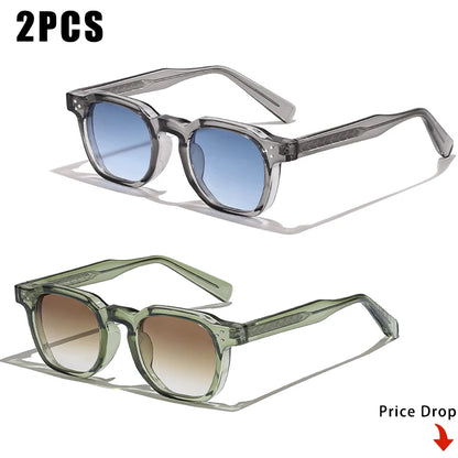 1/2/3 Pairs CATERSIDE Fashion Men Sunglasses Retro Brand Design Polycarbonate Frame Sun Glasses Women Travel Party Eyeglasses