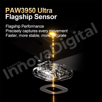 ATK Dragonfly A9 Ultimate Ασύρματο Gaming Ποντίκι A9 Air PAW3950 Εξαιρετικά Ελαφρύ Εργονομικό Ποντίκι e-sports για Gamer FPS CSGO A9 Ultra
