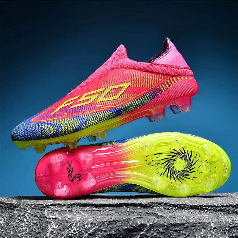 New Men's Football Boots Ultralight Sport Indoor Cleats Soccer Shoes Grass Adult Non-Slip Non Slip Fg Turf Futsal Comfortable