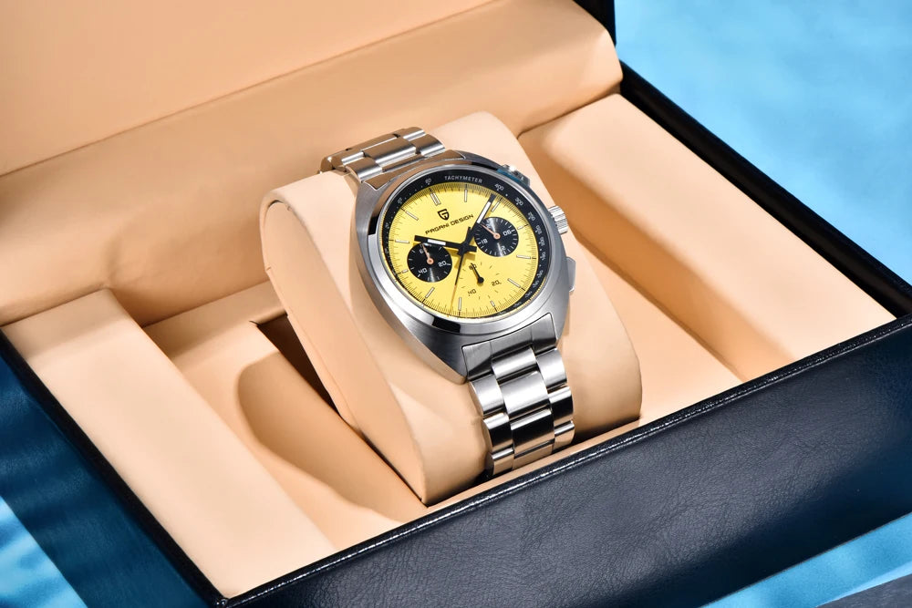PAGANI DESIGN 2026 NEW Turtle Back Chronograph 1782 Watch for Man Fashion Men's Quartz Watch Luminous relogios masculino