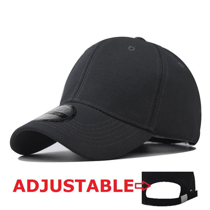 Not Adjustable Back Closed Snapback Caps Men Quality Hip Hop Fitted Hats Adult Solid Color Baseball Hats 57-58cm for Small Face