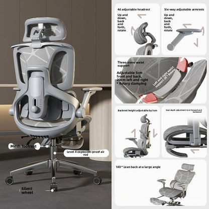Air Titan Full Mesh Ergonomic Office Gaming Chair with Three Zone Lumbar Support, Ventilated Computer Desk Chair for Students, Work & Gaming