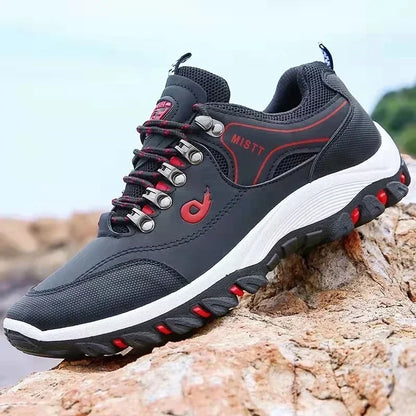 Pánské boty velikosti 38–48 pro outdoorové aktivity, turistiku, horolezectví, kempování, běh a jogging – módní boty, které jsou voděodolné a protiskluzové