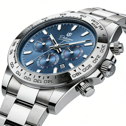 Watch For Men Luxury Stainless Steel Clock Fashion Casual Multi-functional Design Automatic Mechanical Wristwatch