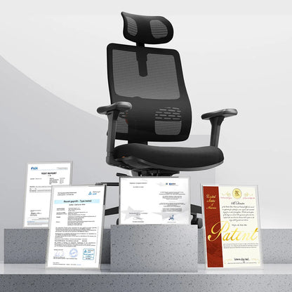 NEWTRAL Ergonomic Office Chair, Auto-Following Backrest, Adaptive Lower Back Support, Adjustable Headrest Seat Depth Computer Chair
