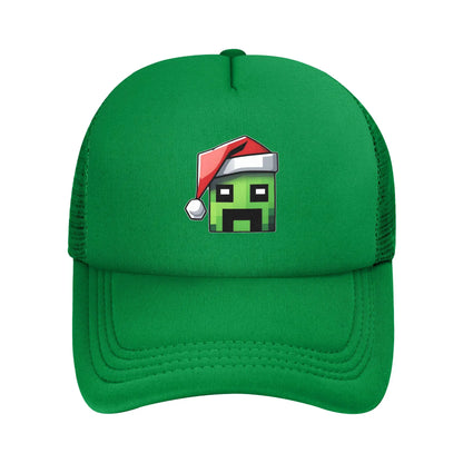 Unisex Creepers mob sticker Trucker Cap Mesh Baseball Cap Snapback Caps Hats Sun Hats Breathable Golf Hats Summer