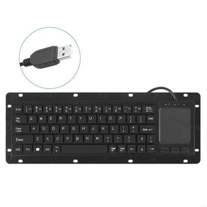 1pc Industrial USB Touches Board Keyboards with Touchpads and High Durability for Medicals and Security Systems