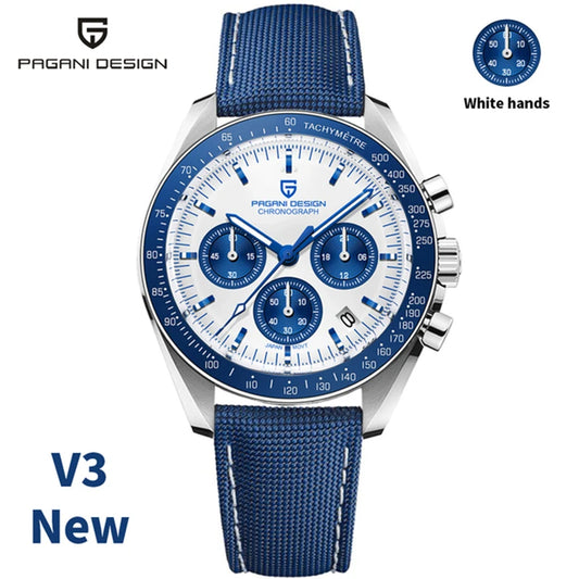 PAGANI DESIGN 2026 New Moon Watch For Men Quartz Multifunction Chronograph Sports Mens Watches Top Brand Luxury Sapphire Mirror