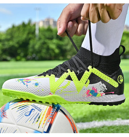 Scarpe da calcio TF da uomo, professionali e confortevoli, di alta qualità, scarpe da calcetto da uomo per adulti, casual e ultraleggere