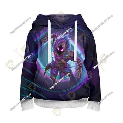 2-14Y Sweatshirt Fortnite Child Print Hoodie Sweatshirts Boys Girls Fashion Harajuku Jacket Kids Clothes Games Cosplay Costume