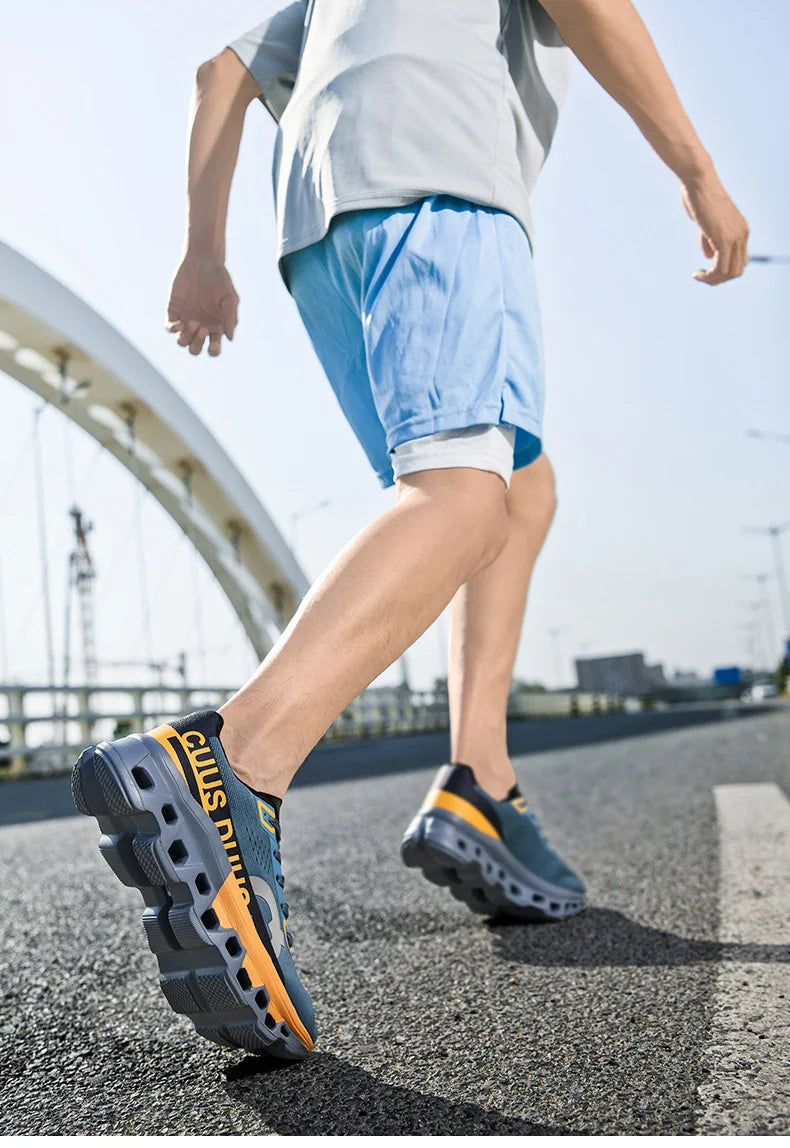 Pánské běžecké boty do terénu s tlumením, protiskluzové pro jogging, prodyšná síťovina, luxusní outdoorové párové tréninkové závodní tenisky