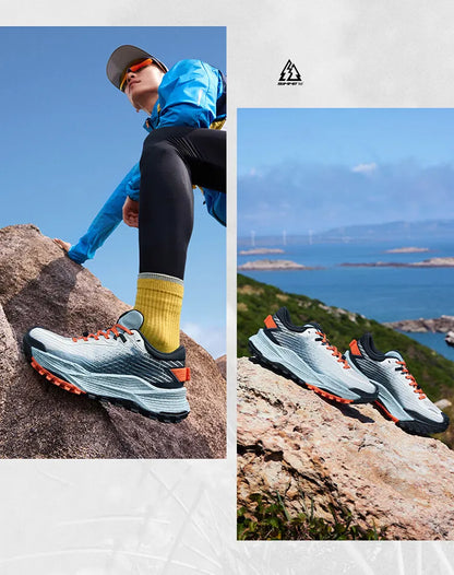 361 Degrees WUXIA 2 løbesko, lette, åndbare, stødabsorberende, skridsikre og bløde alsidige sneakers til udendørs vandring for mænd 672542201