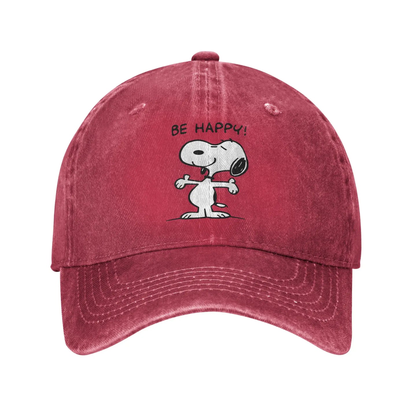 Sleeping Snoopy Baseball Caps Casual Distressed Washed  Snapback Cap Unisex Style Outdoor Summer Adjustable Caps Hat