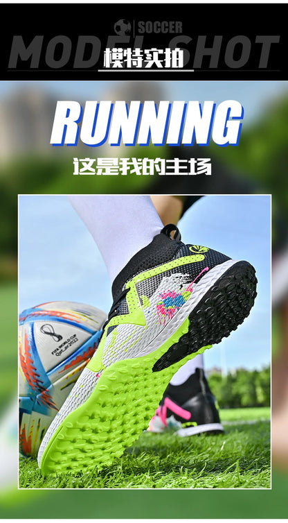Scarpe da calcio TF da uomo, professionali e confortevoli, di alta qualità, scarpe da calcetto da uomo per adulti, casual e ultraleggere