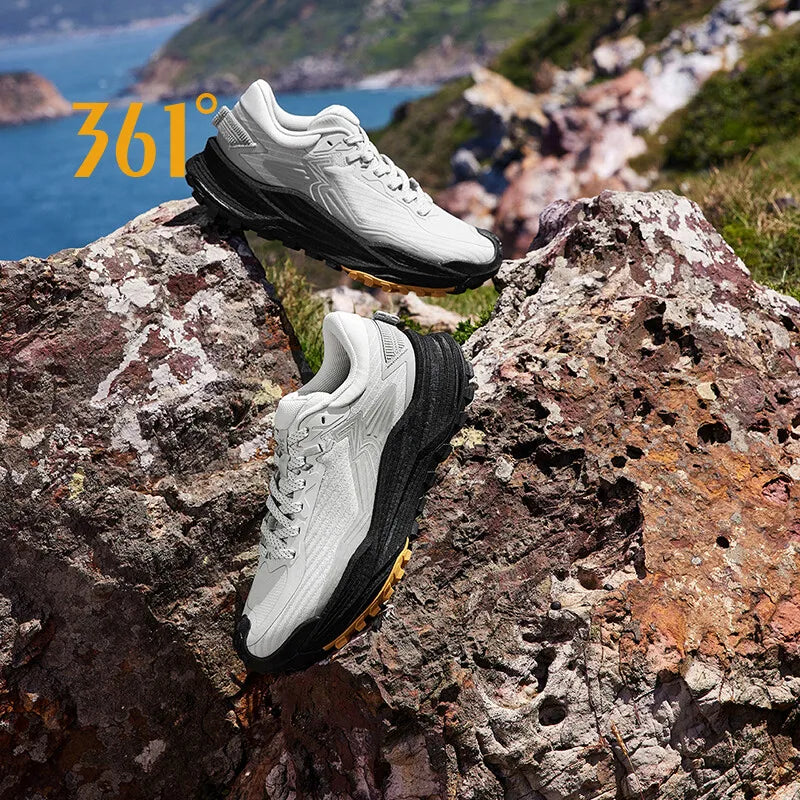 361 Degrees WUXIA 2 løbesko, lette, åndbare, stødabsorberende, skridsikre og bløde alsidige sneakers til udendørs vandring for mænd 672542201