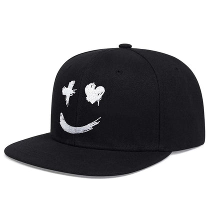 Hip-Hop-Herrenkappen – Personalisierte, bestickte Baseballkappe – Verstellbare Snapback-Kappe aus Baumwolle – Sonnenkappe für Frühling und Sommer – Freizeitkappen